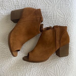 ALDO peep toe booties